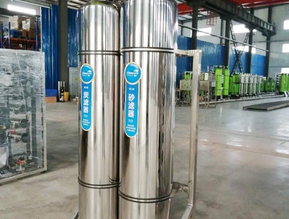 口罩廠0.5噸雙級反滲透純化水、純凈水設備